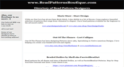 Desktop Screenshot of beadpatternsboutique.com